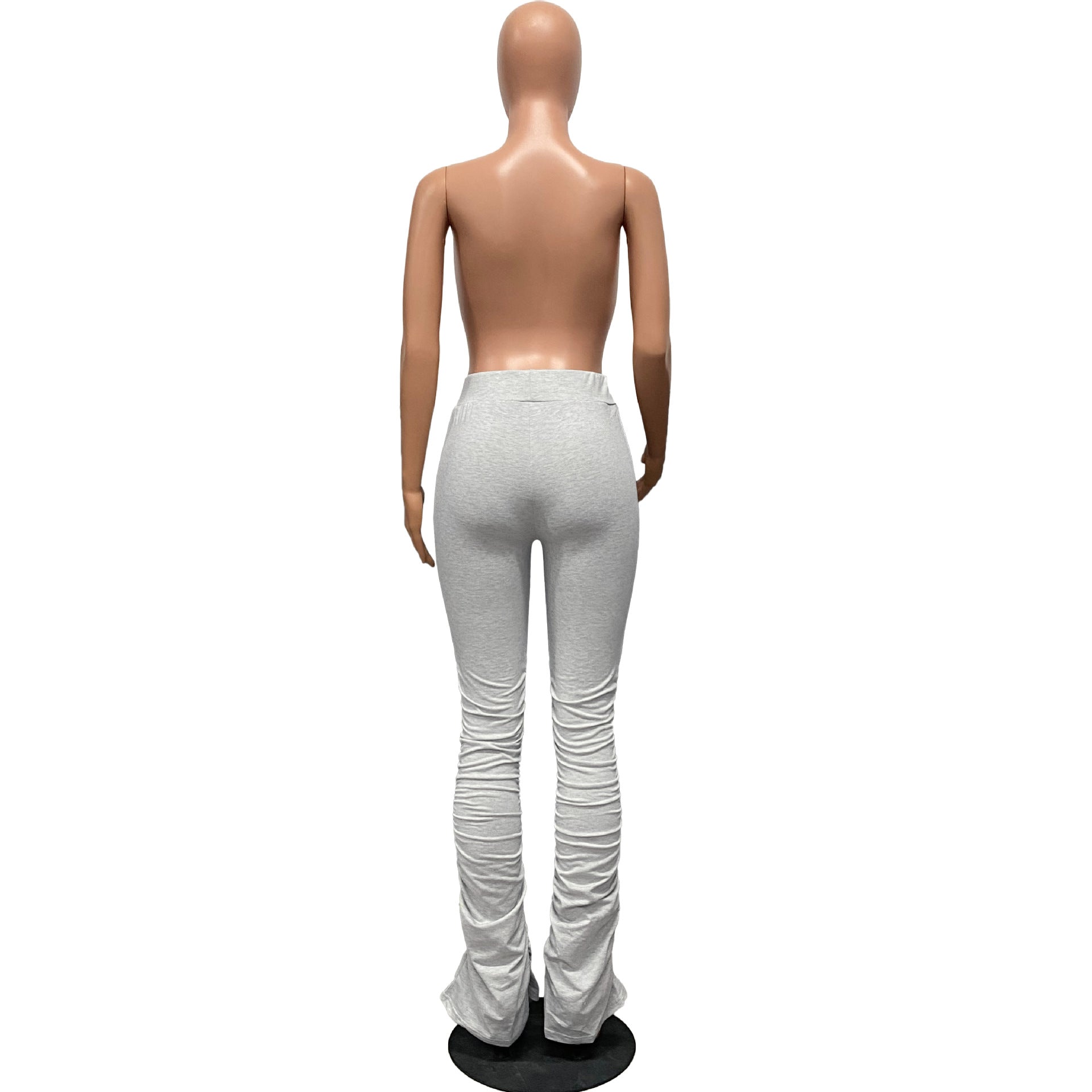 Women's Sports Casual Zipper Pockets Drawstring Fleece Fabric Pants 12