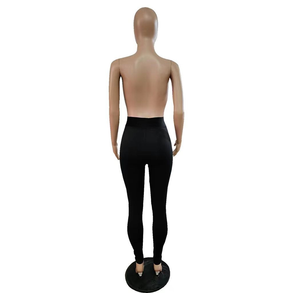 Women Style Letter Print Legging 9