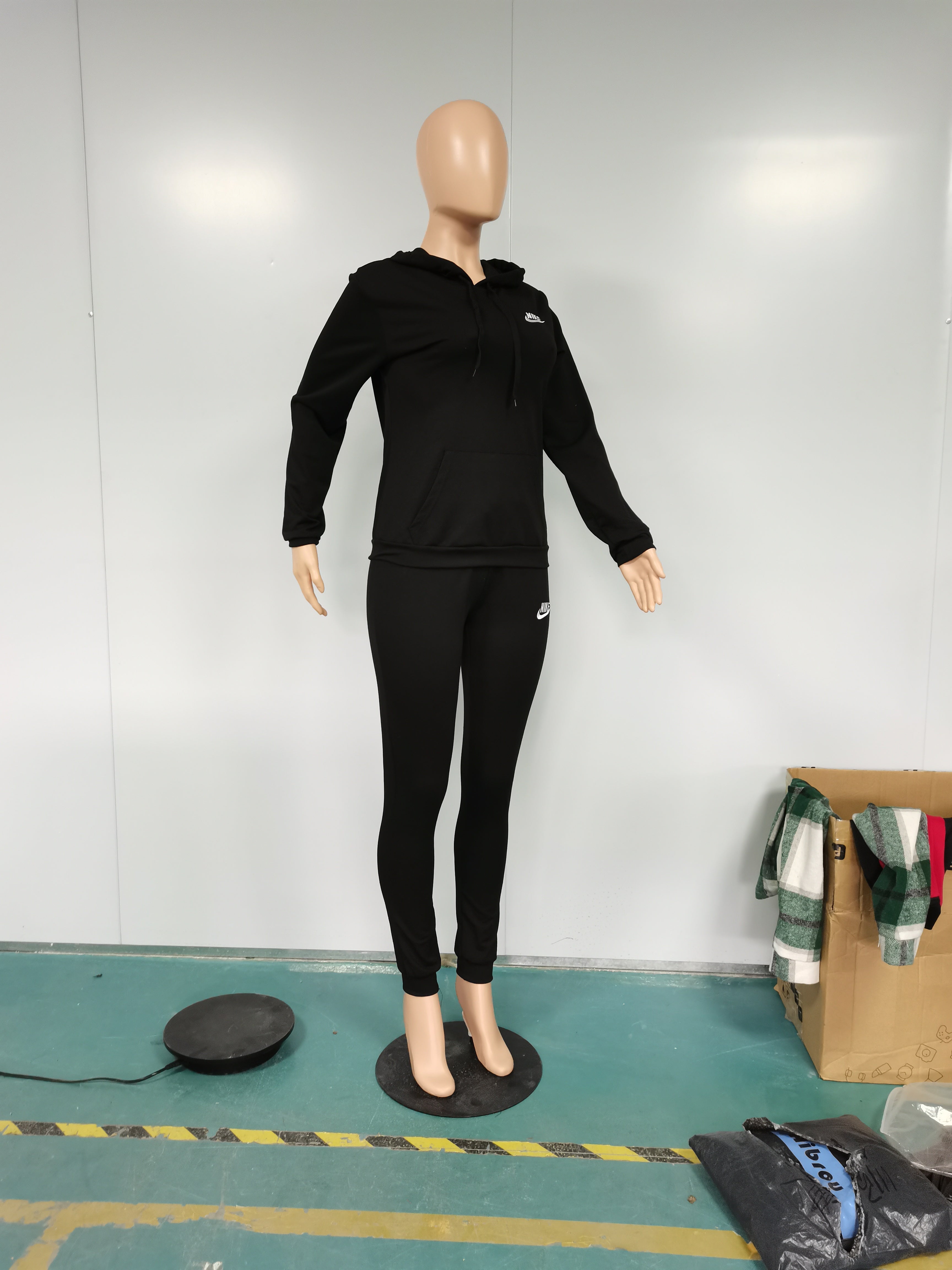 Women's Fashion Casual Embroidered Hooded Two-Piece Pants Set 26