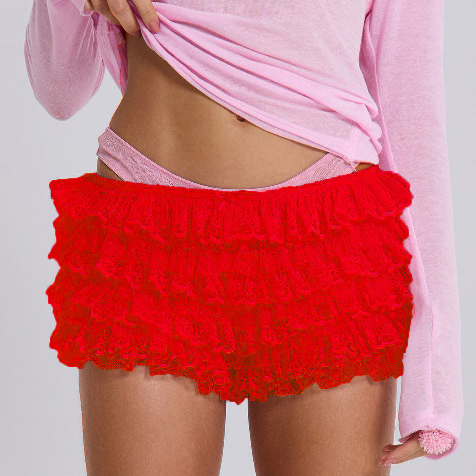 Sexy Solid Color Lolita Low-waist Beach Shorts 8