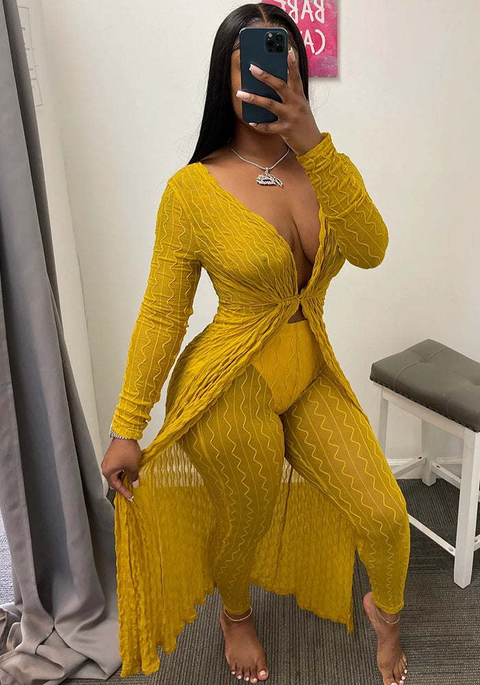 Women's Jacquard Street Fashion Casual Two-Piece Set