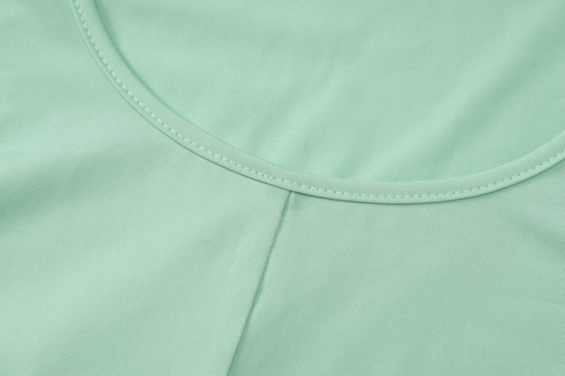 Women's Low Back Solid Color Long Sleeve Jumpsuit Fall Slim Sports Basic Overall Pants 20