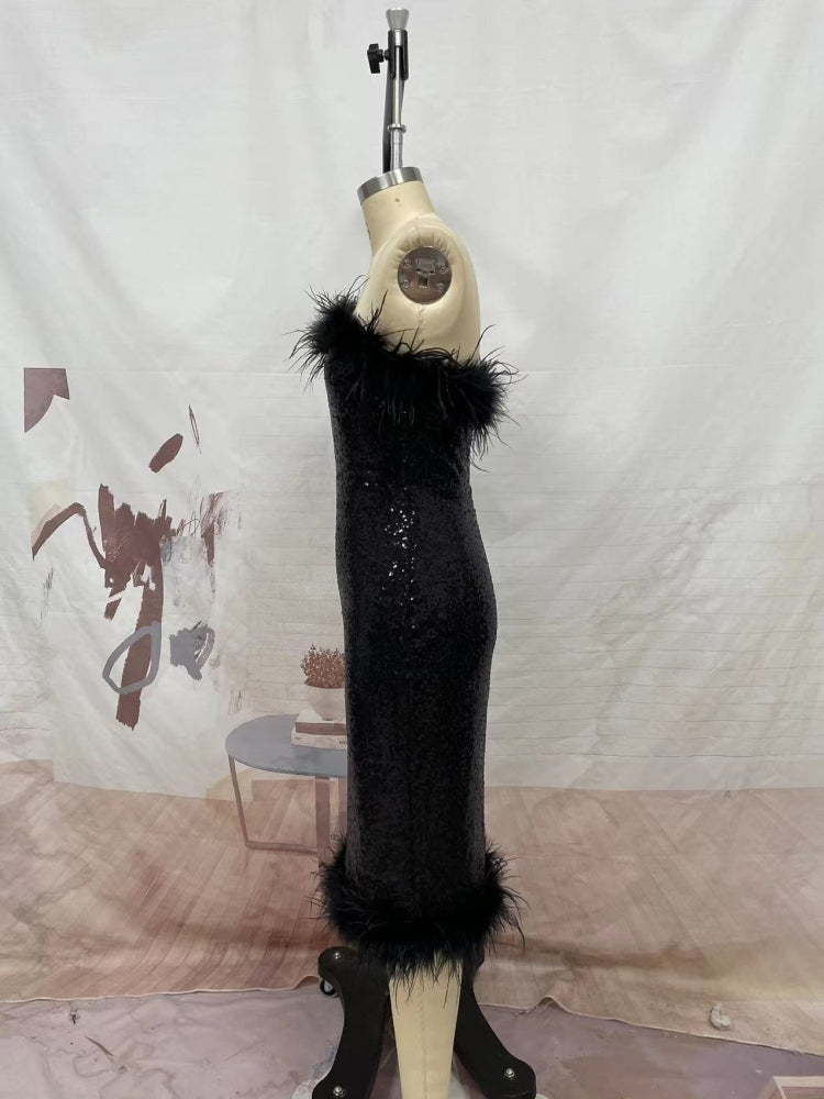 Women Sleeveless Bodycon Evening Dress 8