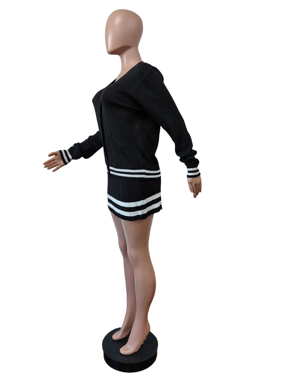 Cardigan Sweater Fashion Short Skirt Two Piece Set For Women 13