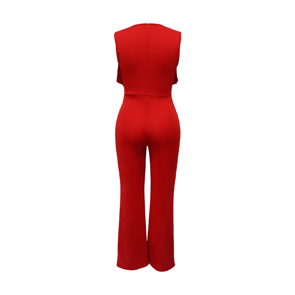 Women Ruffled Sleeveless Jumpsuit 6