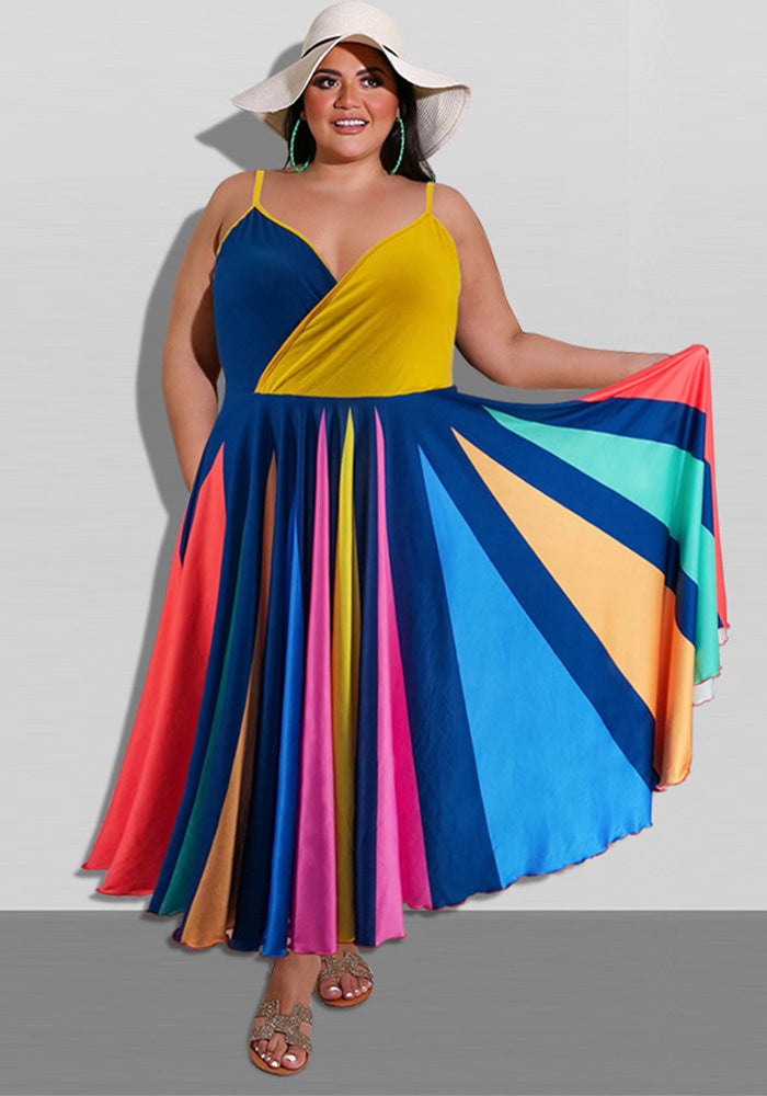 Plus Size Women Summer Irregular Dress