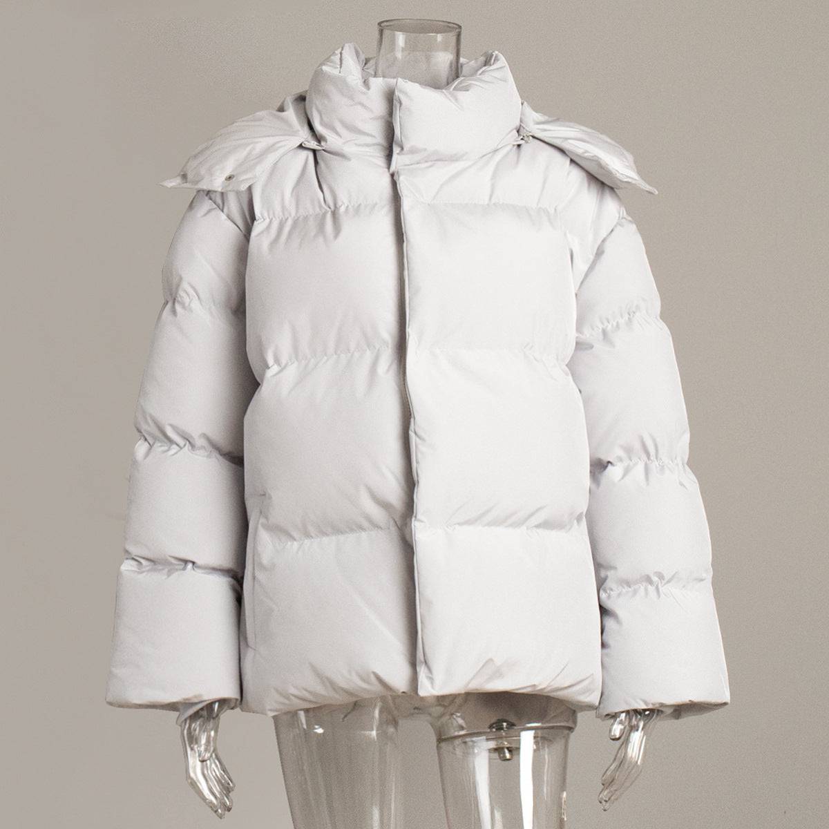 Autumn And Winter Women's Loose Cotton-Padded Jacket 9