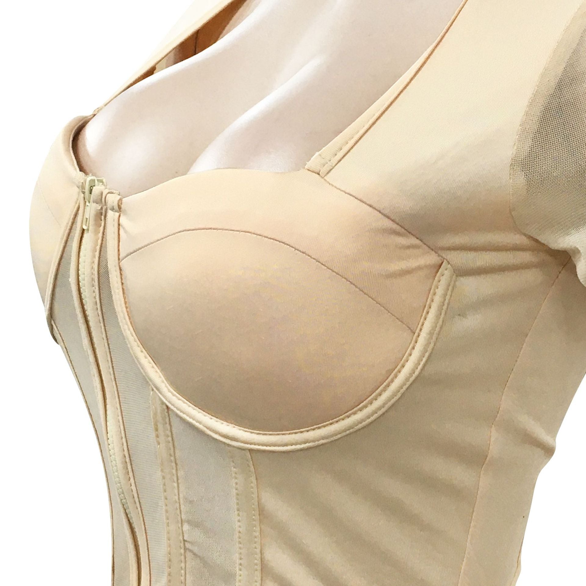 Women Mesh See-Through Long-Sleeved Top and Shorts Two-Piece Set 30