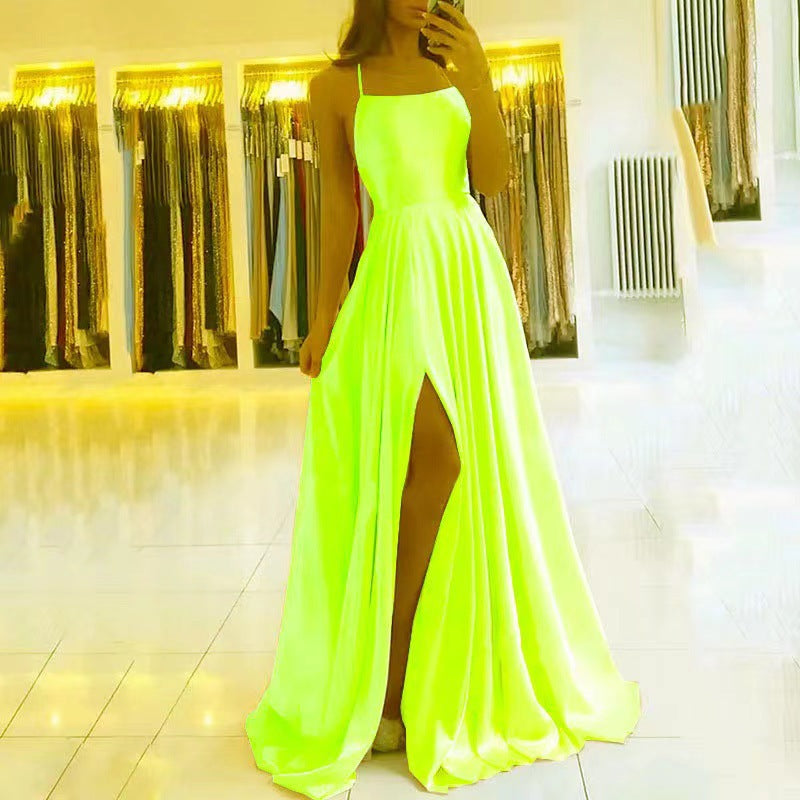 Women Bridesmaid Dresses Sexy Slit Prom Evening Dresses（Processing time need 3-6 days） 15