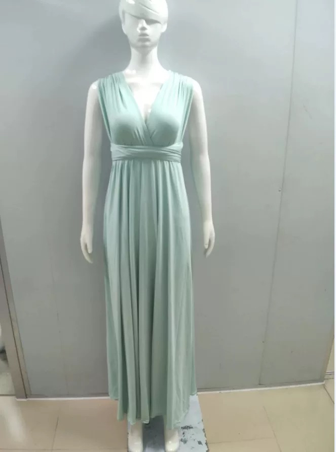 Women Sexy Cross Backless Bandage Long Dress 82