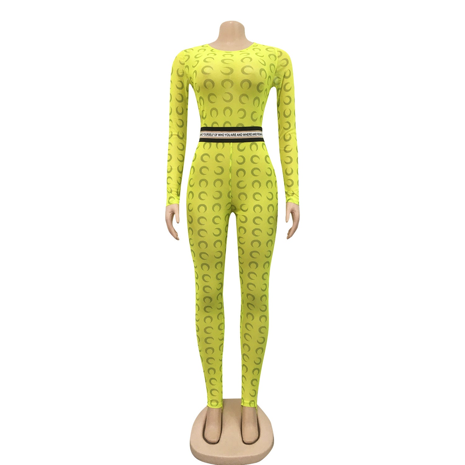 Fashionable And Sexy See-Through Mesh Nightclub Jumpsuit 30