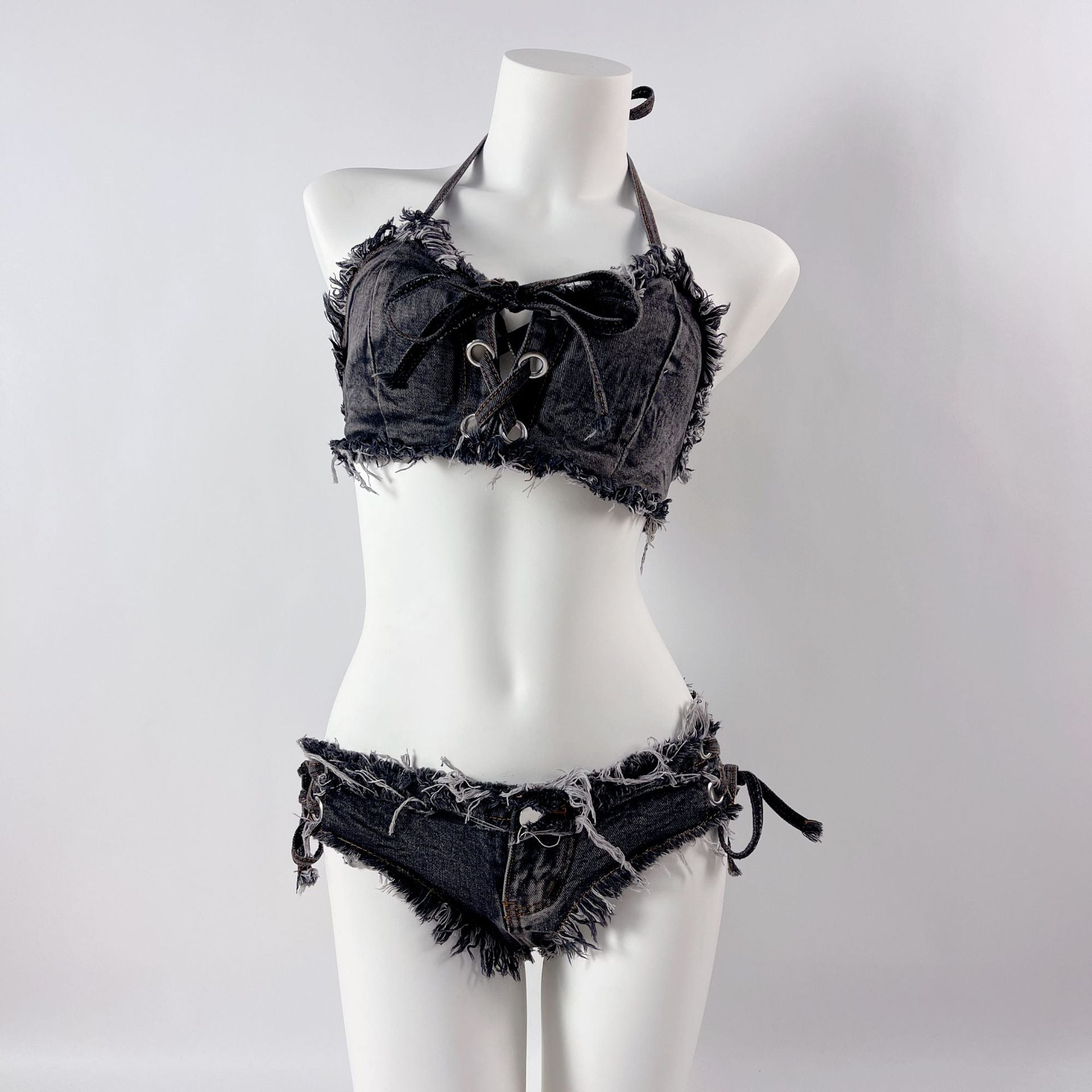 sexy night club denim bikini 106