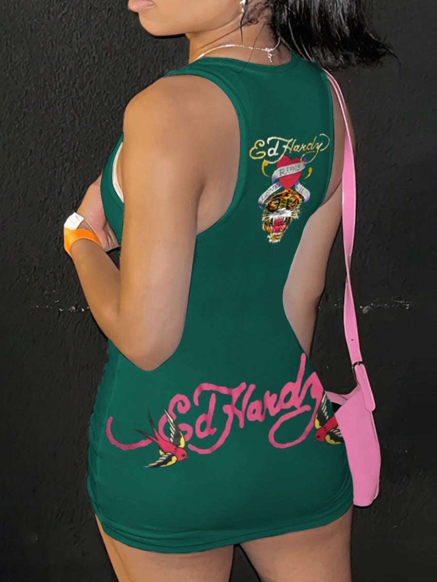 Summer fashion pattern print dress 15