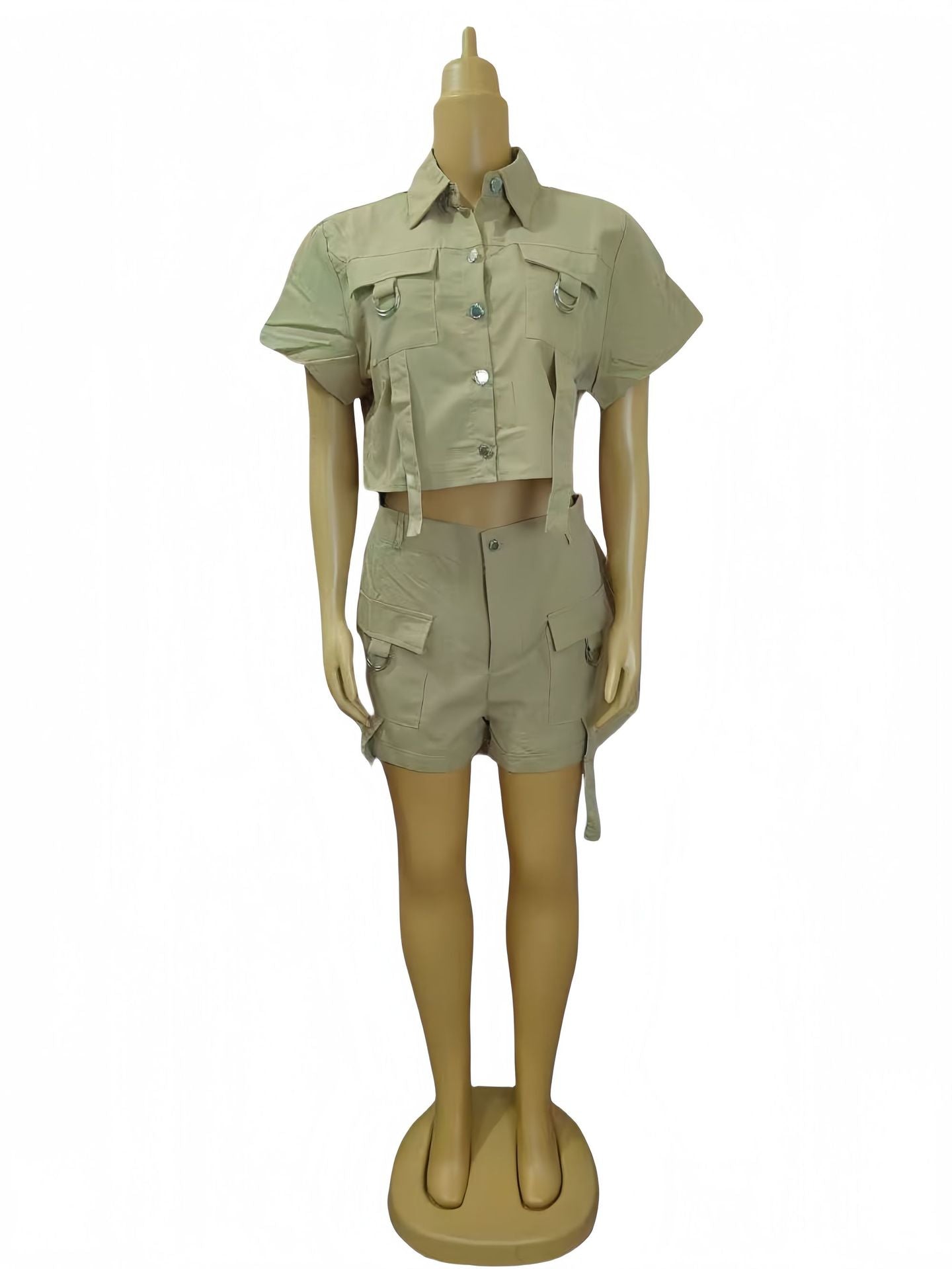 Women Casual Top and Shorts Two Piece Set 5