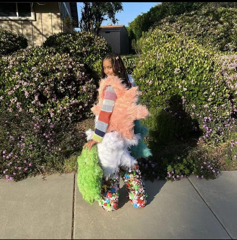 Fashion Girl Furry Messenger Bag 20