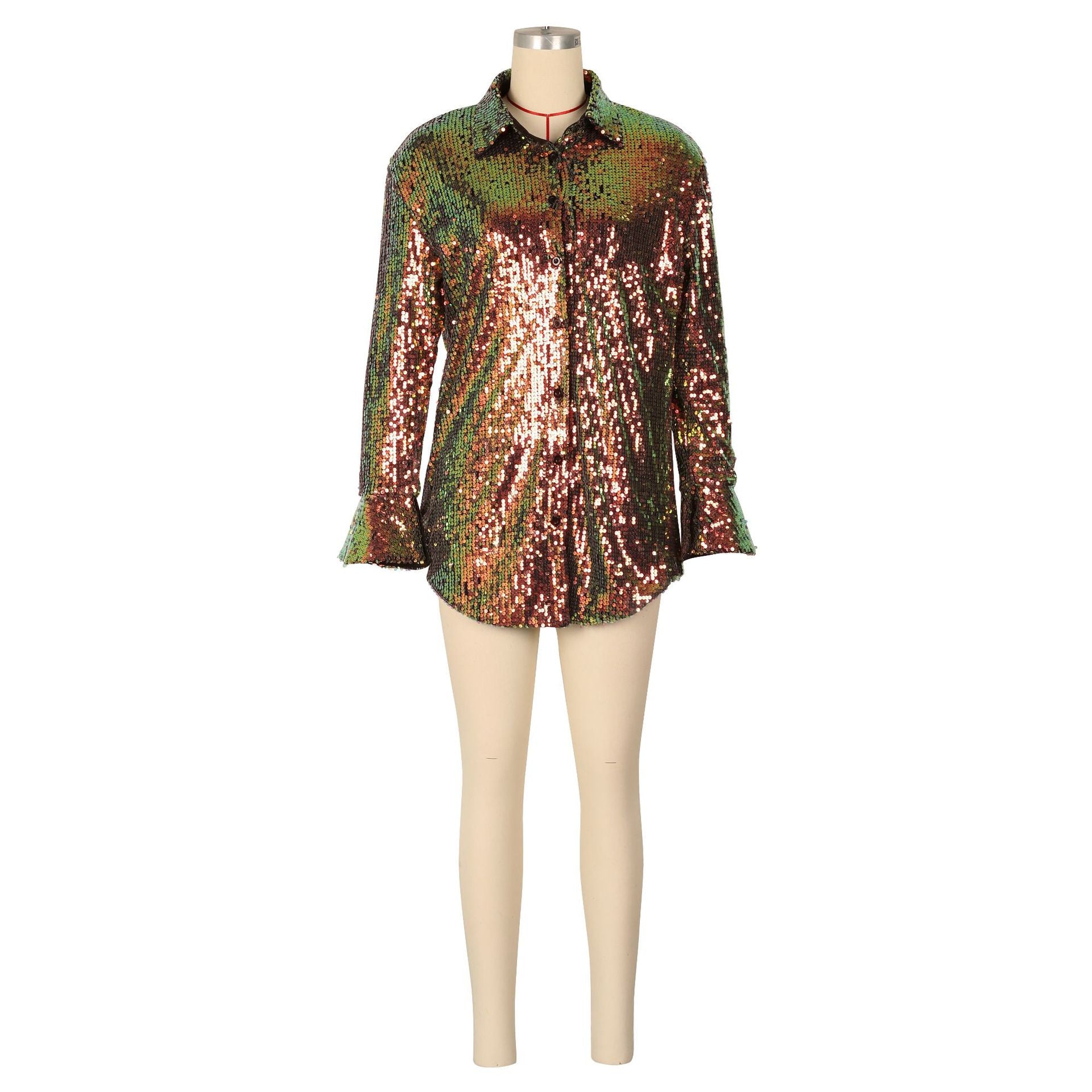 Women's Sequined Shirt Jacket 14