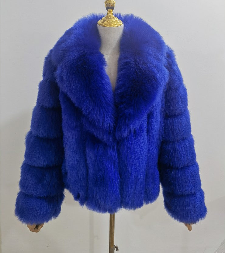 Fur coat women's autumn winter faux fur coat 10