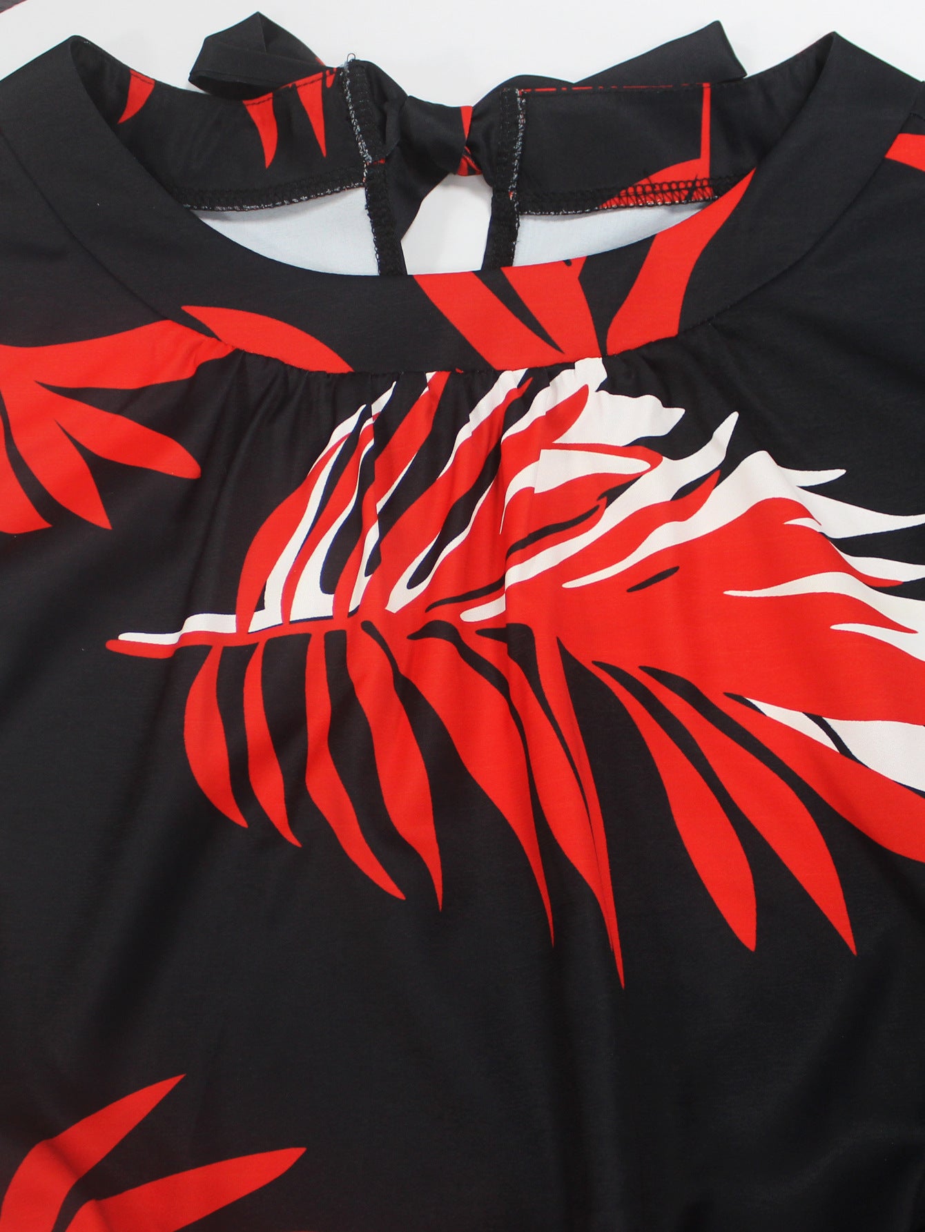 Plus Size Women Elegant Round Neck Sleeveless Belt Maxi Dress 10