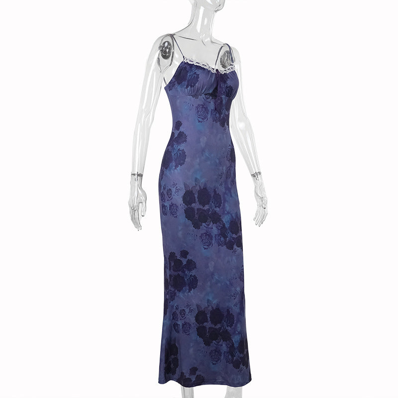 Women Lace Lace-Up Bodycon Dress 8