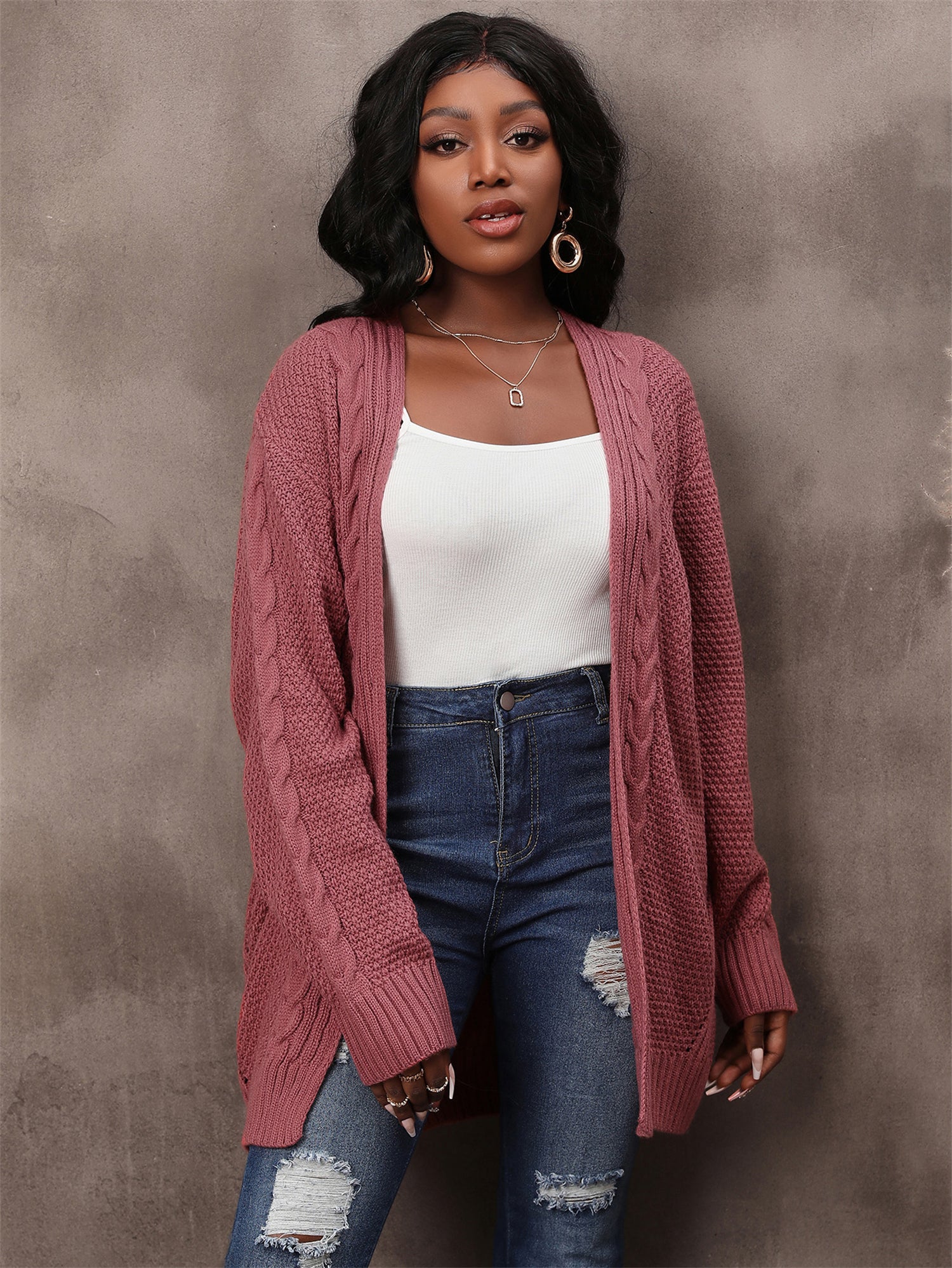 Women Long Sleeve Cardigan Sweater 3