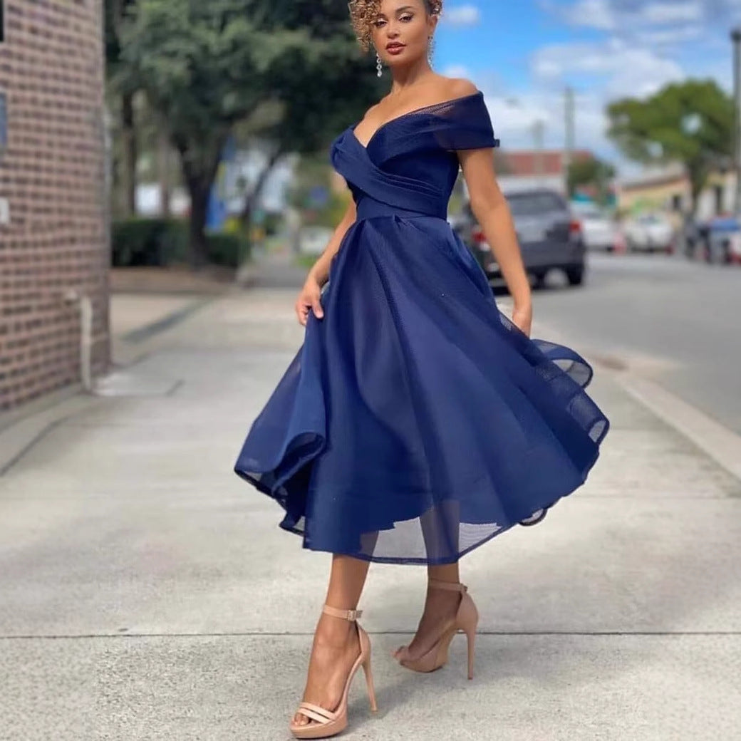 Women Sexy Off-Shoulder Dress（Processing time need 3-6 days） 4