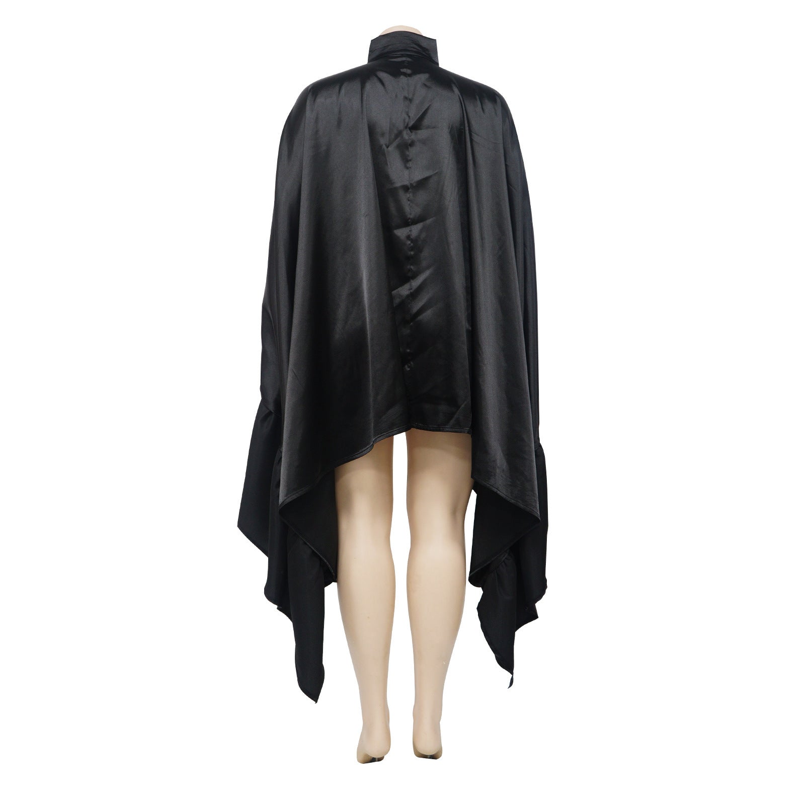 Women 's Autumn Pleated Long Solid Color Shawl Shirt 22