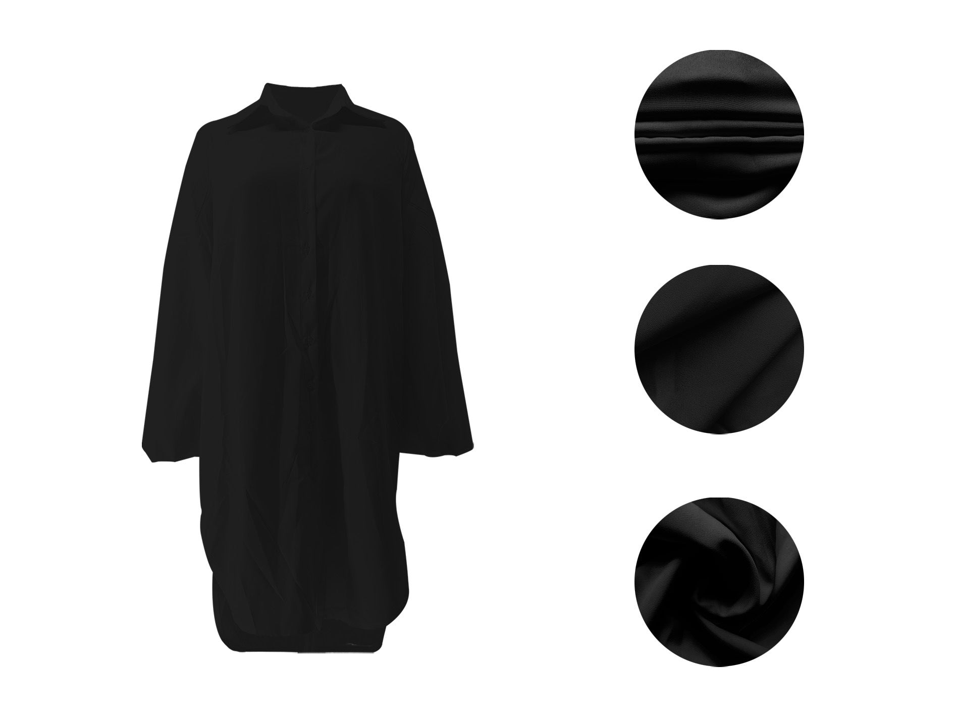 Autumn And Winter Women's Loose Long Sleeve Shirt Dress 20