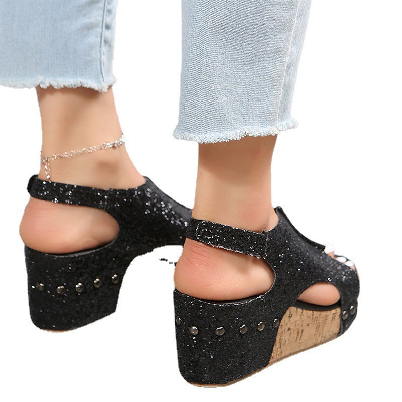 Women Flat Platform Roman Sandals 8