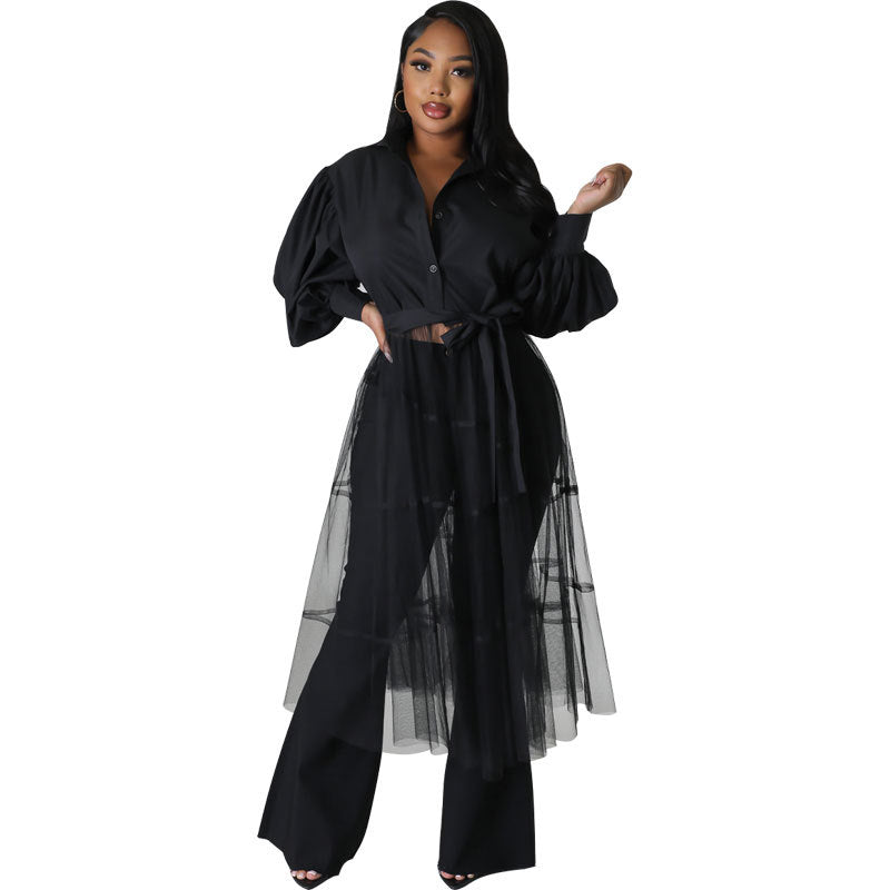 Women's Long Shirt Casual Women's Autumn Fashion Long Sleeve Shirt 6