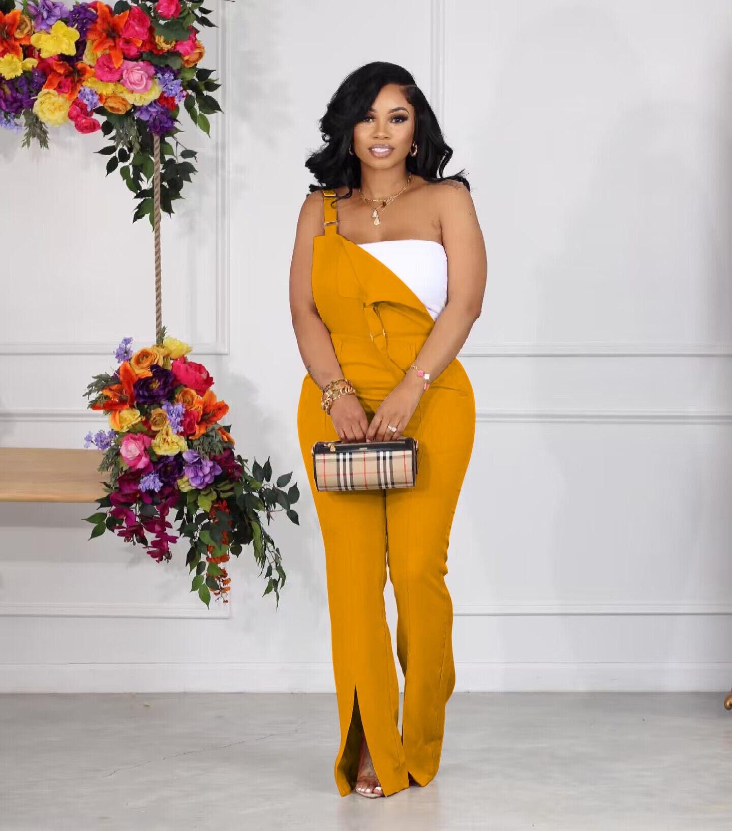 Women's Fashion Casual Suspender Jumpsuit 5