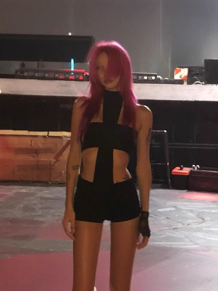 Sexy Slim Halter Neck Strapless Two-Piece Shorts Set