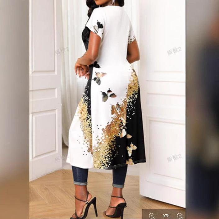 Women Summer Casual Split Long Dress