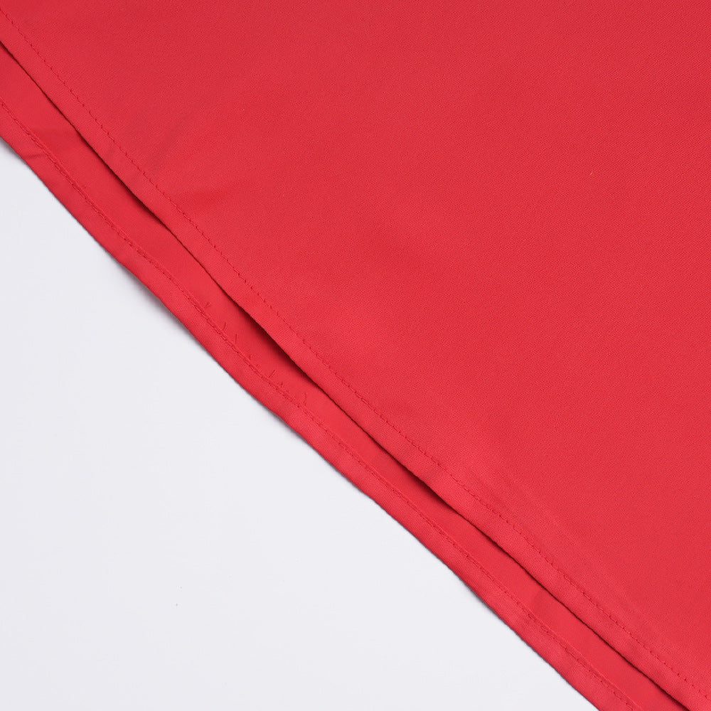 Plus Size African Women Autumn Lace Patchwork Sequins Dress 16