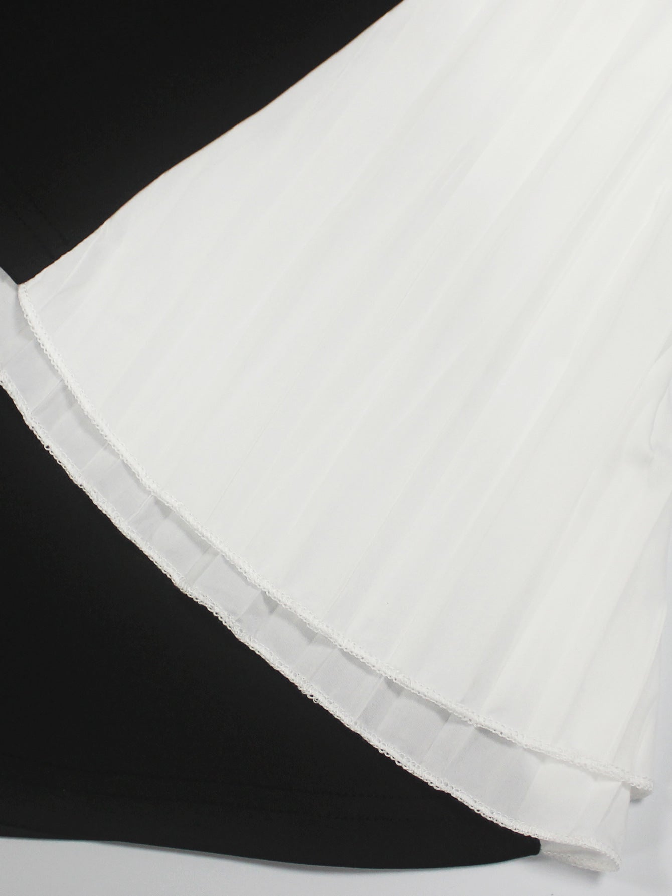 Women's Fashion Elegance Women's Round Neck Sleeveless Pleated Patchwork Plus Size Dress 11