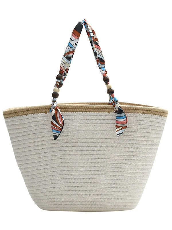 Women Popular Beach Holidays Straw Bag Shoulder Tote Bag 7