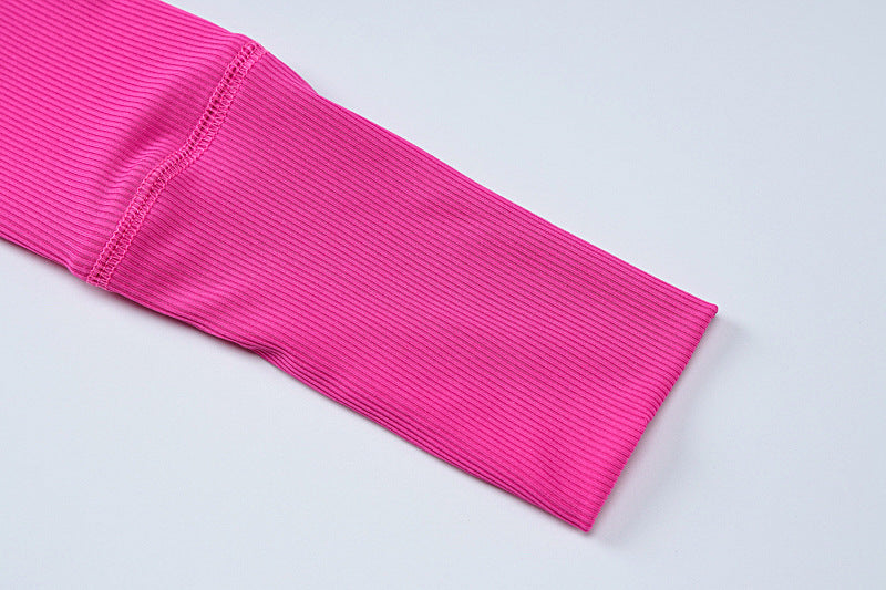 Women Winter Long Sleeve Top and Sports Tight Pants Two-piece Set 20