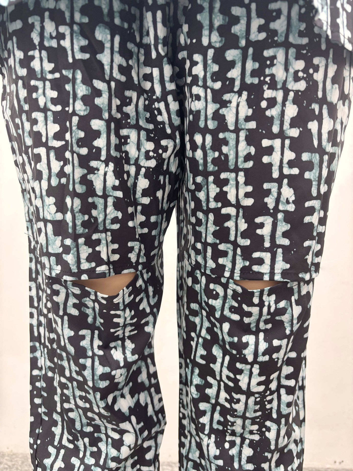 Africa Printed Fashion Casual Loose long-sleeved shirt and trousers two-piece suit for women 13