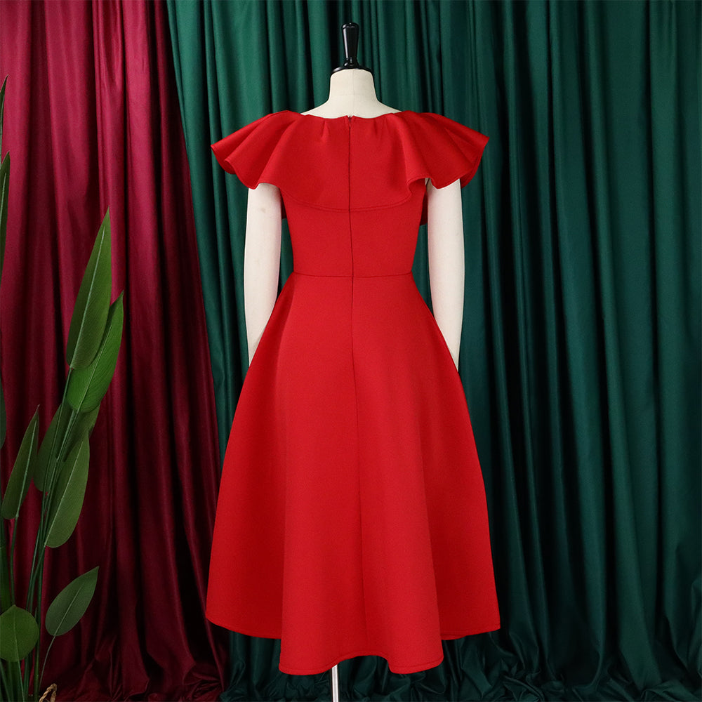 Women's Summer Fashion Chic Ruffle Formal Party Gown Dress 21