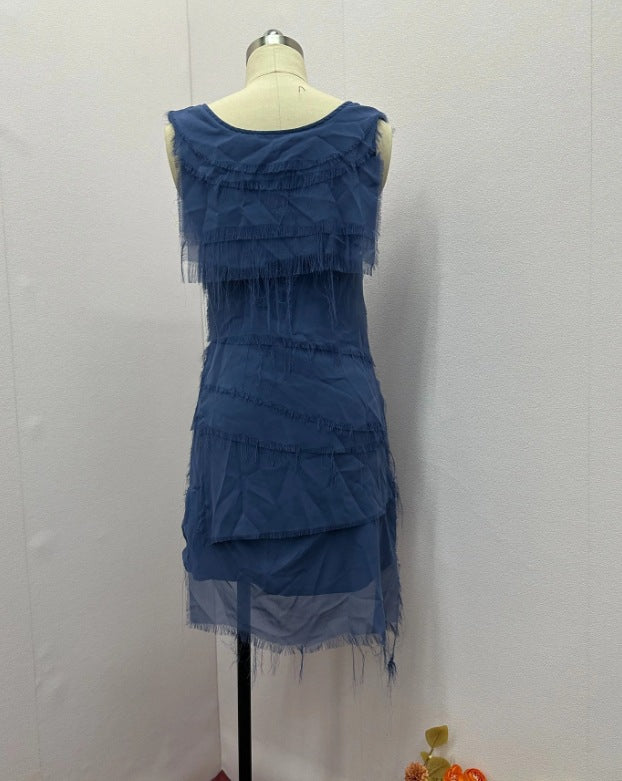 Summer Women's Clothing Casual A-Line Solid Color Dress 22