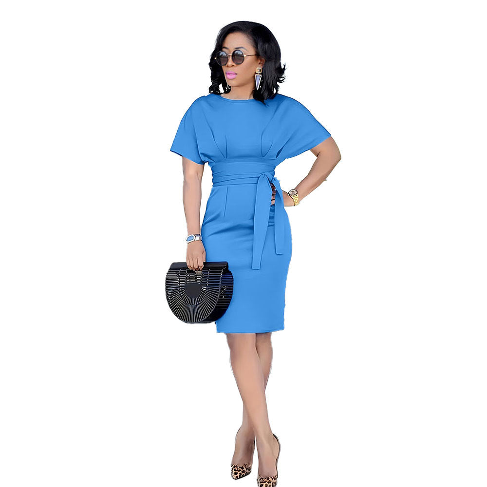 Women Elegant Short Sleeve Dress 9