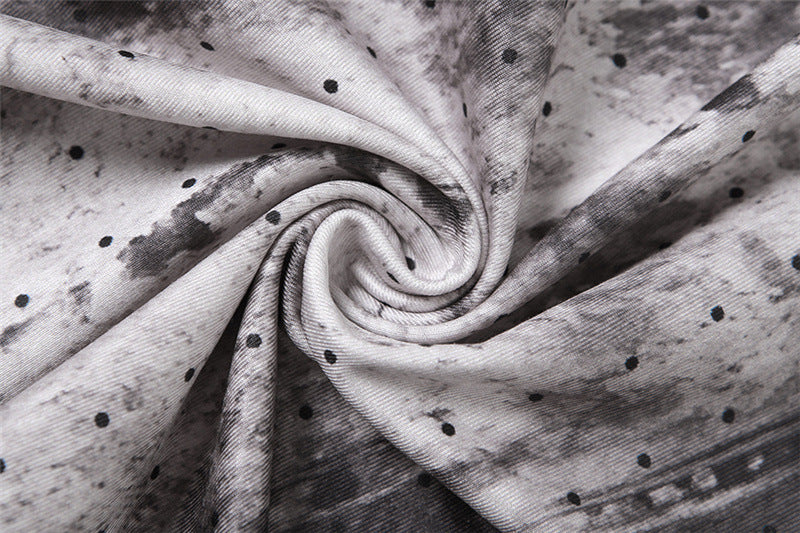 Autumn Women's Long Sleeve Digital Print Slim High Waist Sports Jumpsuit 16