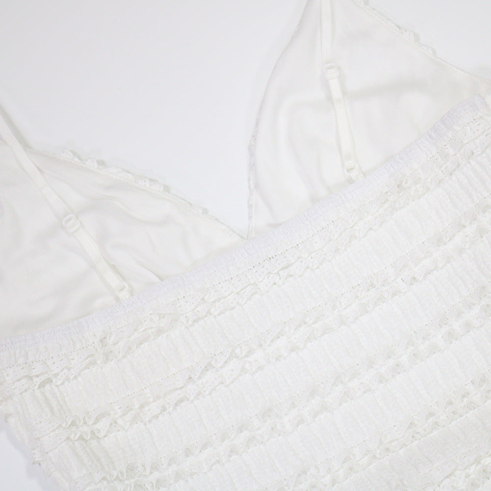 Sleeveless Strappy Wide-Leg Solid Color Slimming Jumpsuit for Women 16