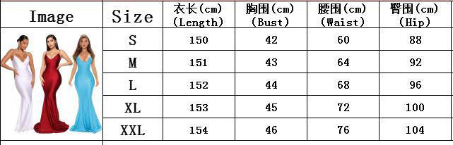 Women Sexy Sleeveless V-Neck Bodycon Long Fishtail Evening Dress 15