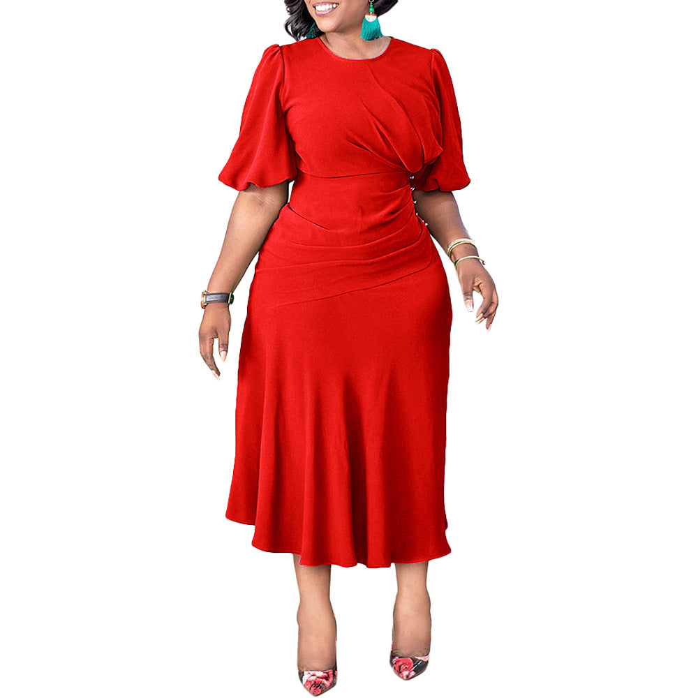 Ladies Elegant Casual Plus Size Dress 7