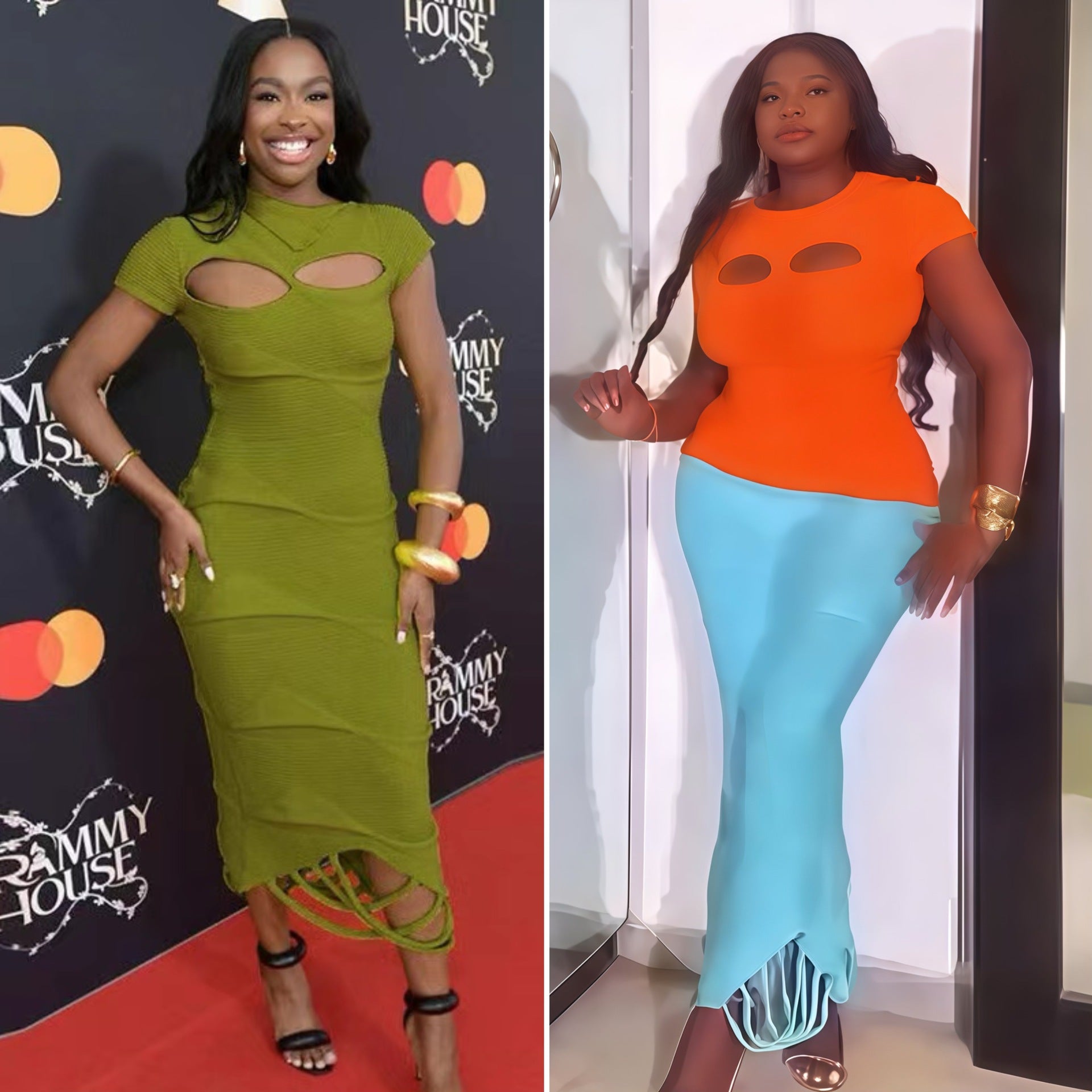 Women Slash Shoulder tassel hollow knitting solid irregular short-sleeved dress 11