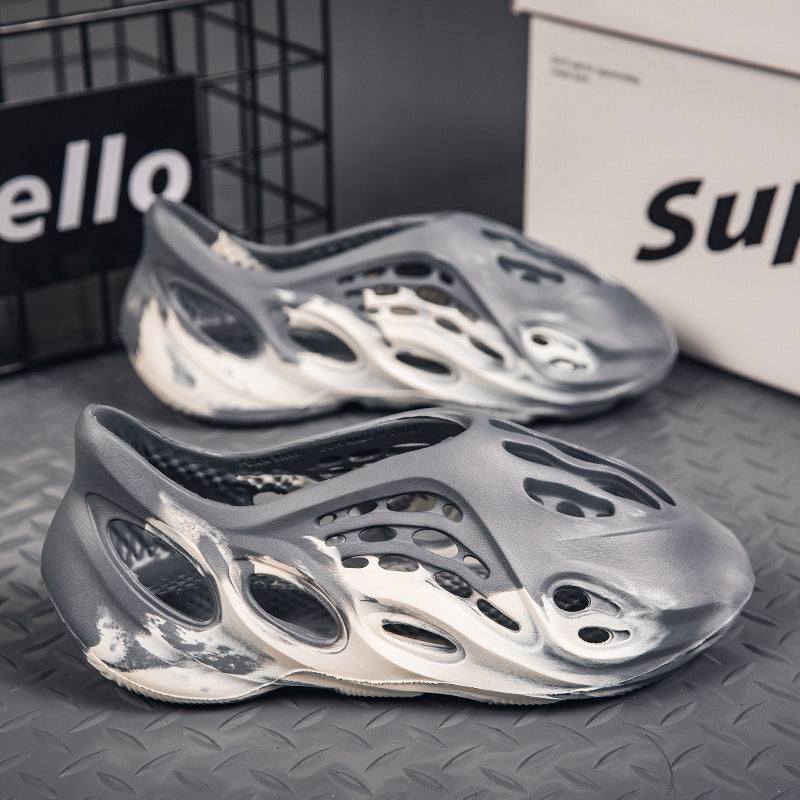 Plus Size Sandals Men's Summer Hole Shoes Men's and Women's Beach Shoes 8