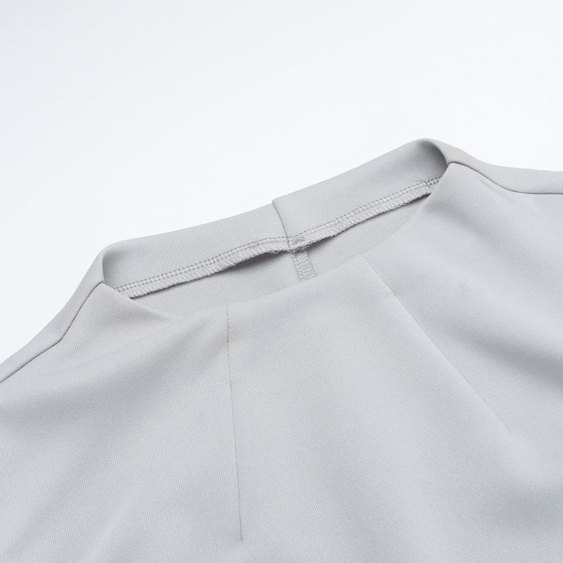 Summer Women's Fashion Style Chic Casual Solid Color Slim Sleeveless Top Skirt Suit 10