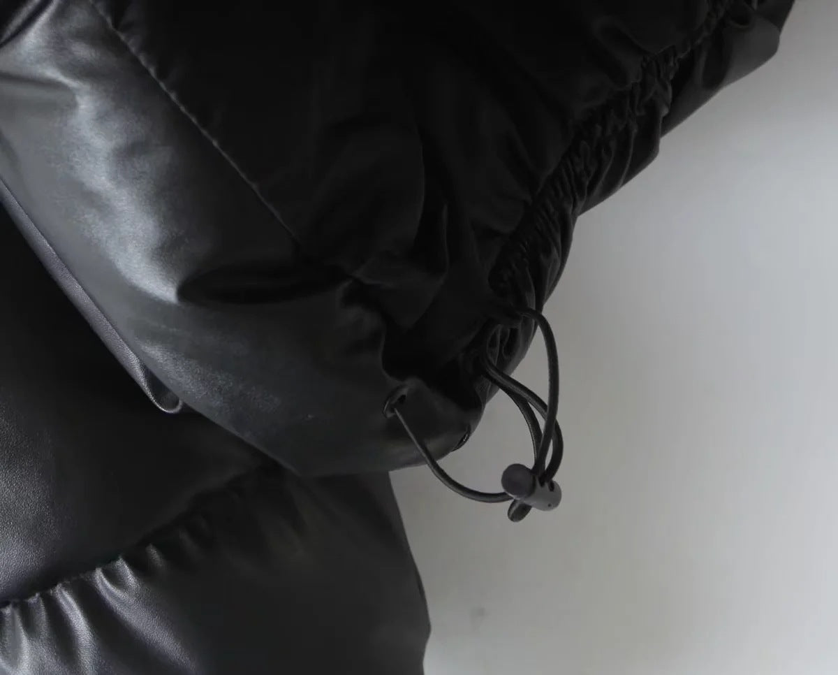 women's winter style fashion Stand Collar zipper pocket warm cotton-padded jacket 91