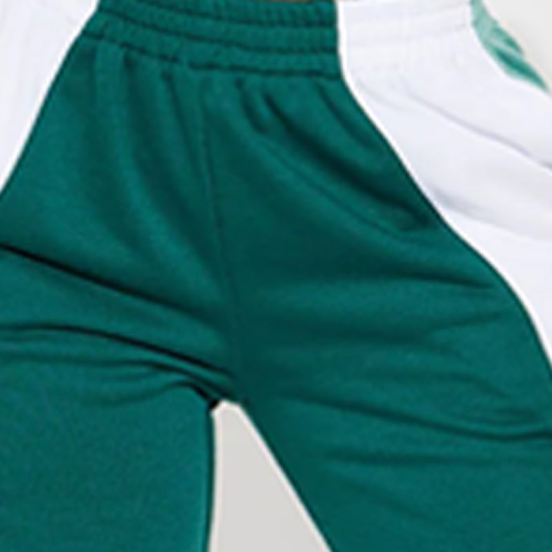 Fashionable Color Matching Loose Sports Pants Elastic Waist Outdoor Jogging Casual Sweatpants 6