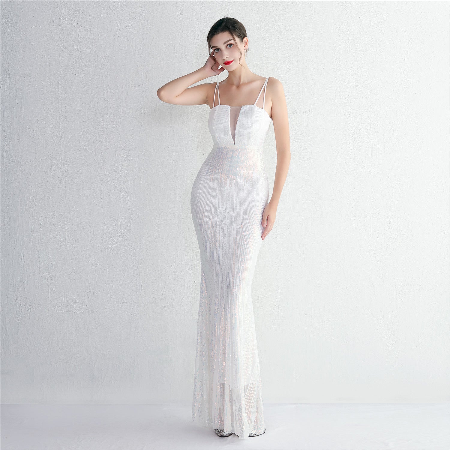 Dress Fairy Dream Party Evening Dress Sexy Long Slim Fit Toast Dress 12